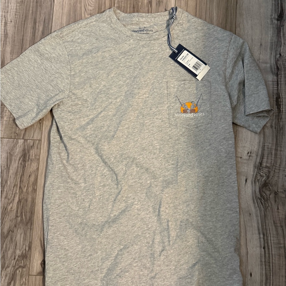Vineyard Vines Men's Heather Gray Halloween Tee